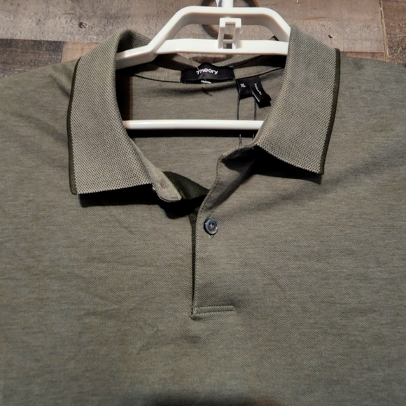 New Theory Standard Polo in Cotton Pique - Picture 5 of 8